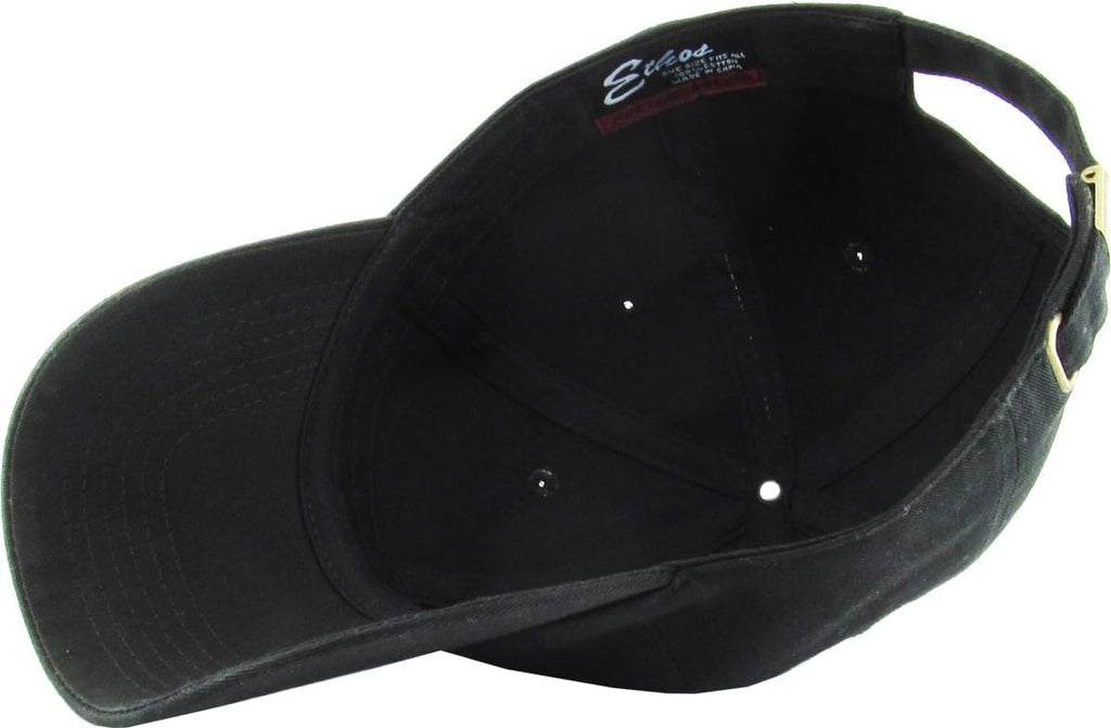Classic Black Cotton "Dad Hat"