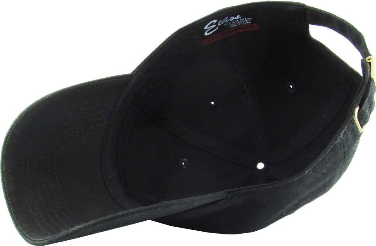 Classic Black Cotton "Dad Hat"