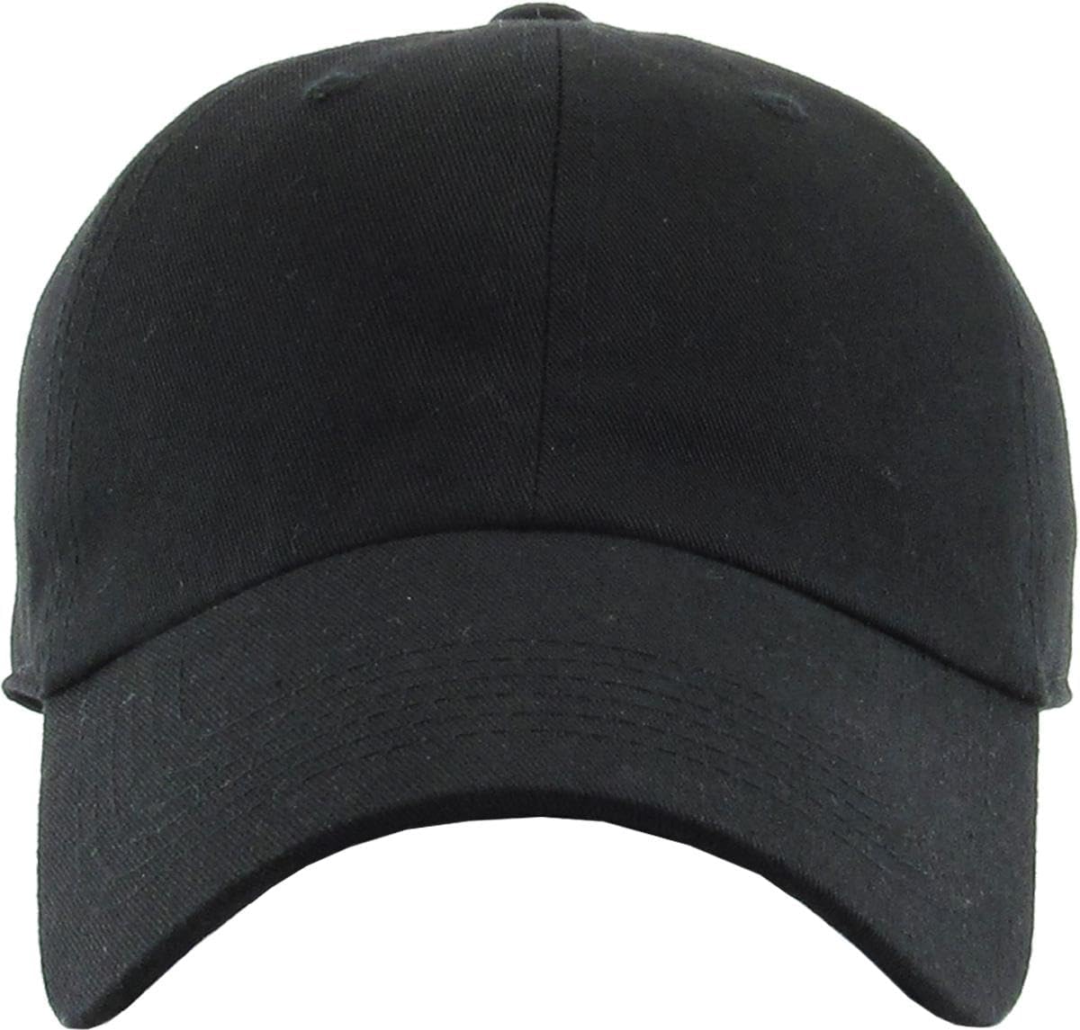 Classic Black Cotton "Dad Hat"