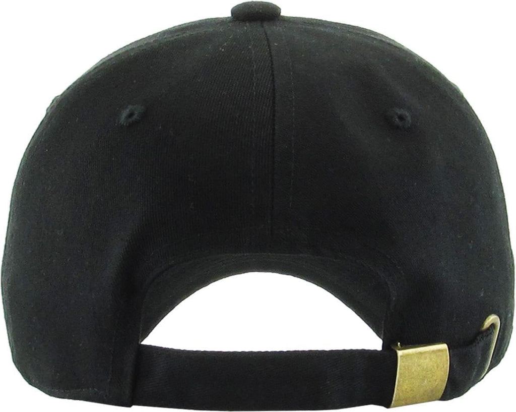 Classic Black Cotton "Dad Hat"
