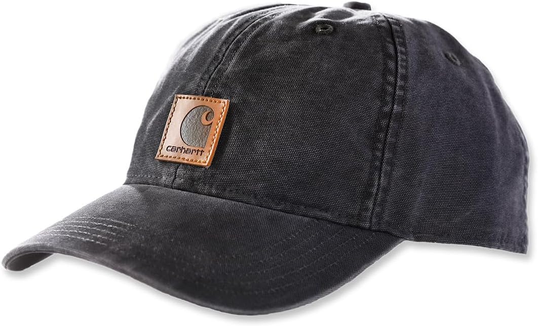 Men's Canvas Cap. Black. One Size at Amazon Men's Clothing store