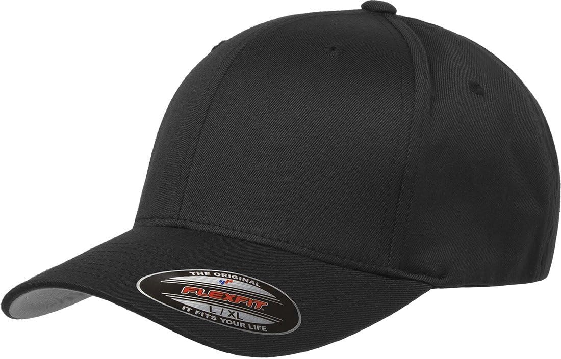 Men's Fully Closed Combed Twill Baseball Cap with a Wool-like Feel