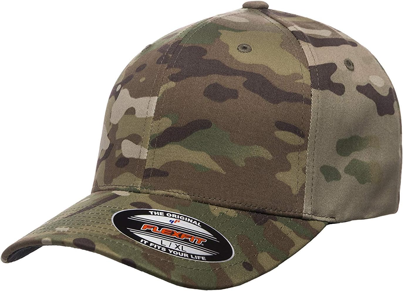 Men's Fully Closed Combed Twill Baseball Cap with a Wool-like Feel