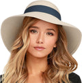 Women's straw sun hat for the beach