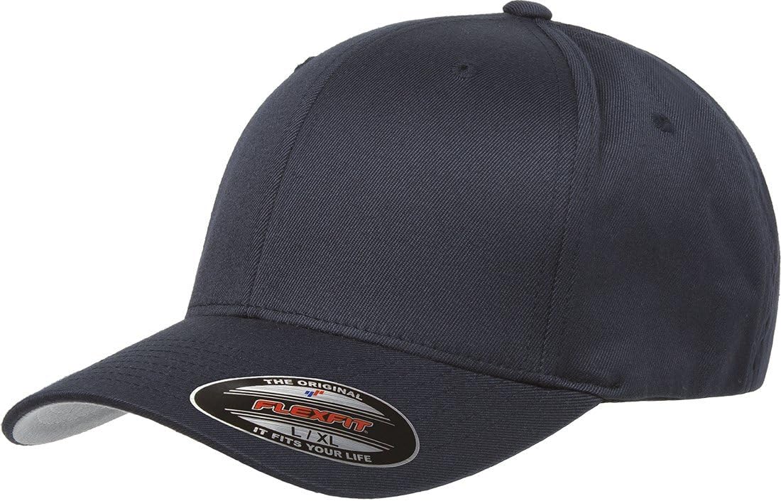 Men's Fully Closed Combed Twill Baseball Cap with a Wool-like Feel