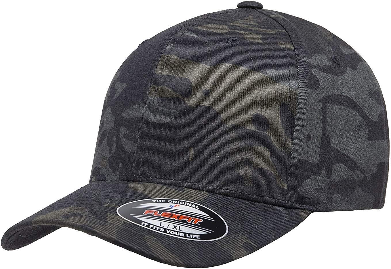 Men's Fully Closed Combed Twill Baseball Cap with a Wool-like Feel