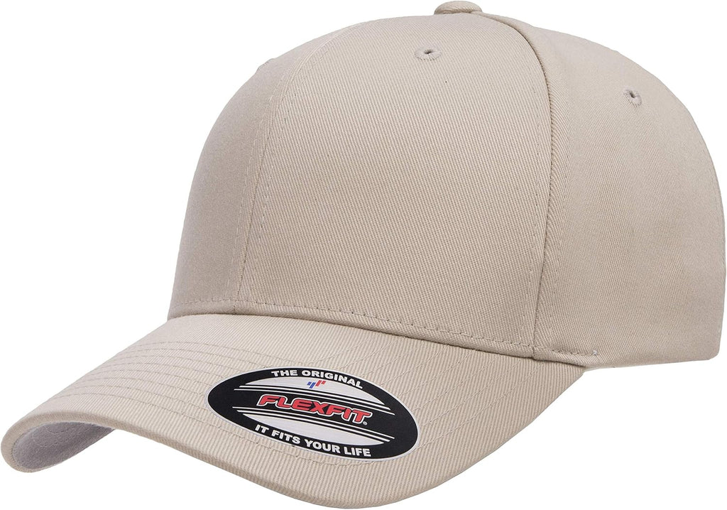 Men's Fully Closed Combed Twill Baseball Cap with a Wool-like Feel
