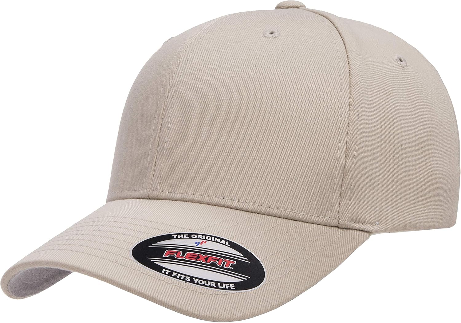 Men's Fully Closed Combed Twill Baseball Cap with a Wool-like Feel