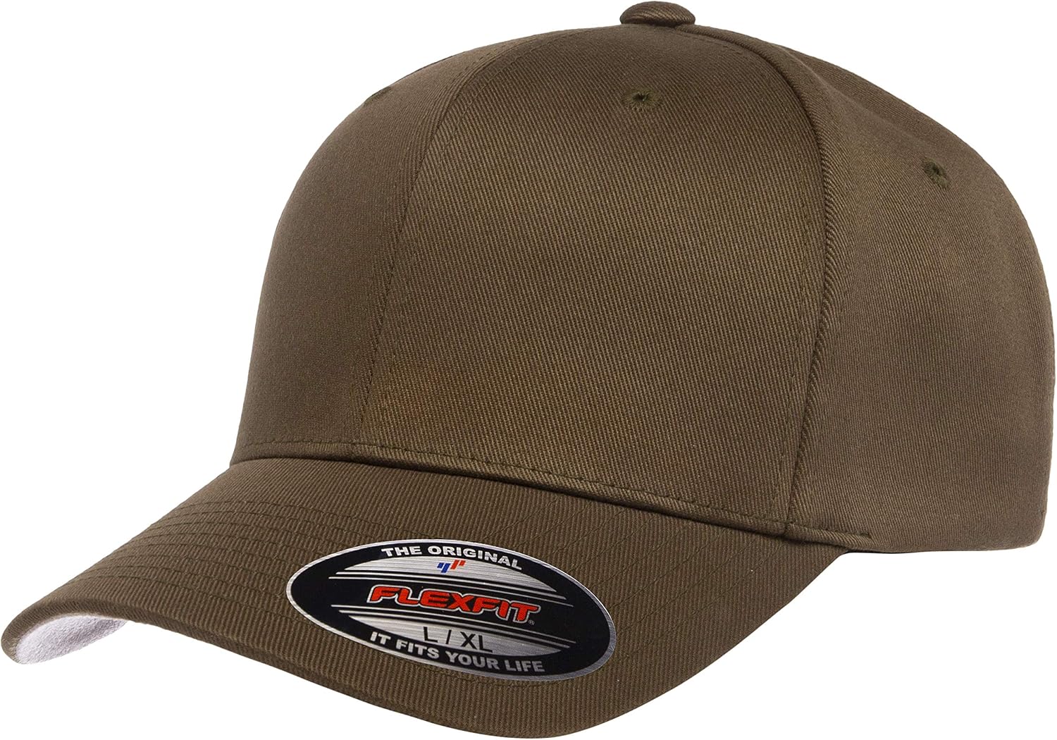 Men's Fully Closed Combed Twill Baseball Cap with a Wool-like Feel
