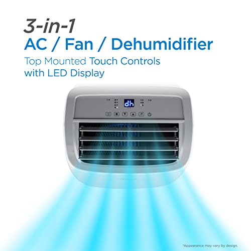 8.000 BTU Portable Air Conditioner up to 350 Sq.ft with Remote Control